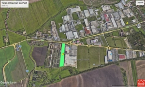 Teren intravilan cu PUZ in zona industriala Arad Vest