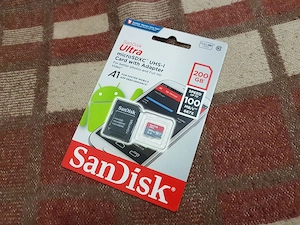 Card microSDXC original,marca Sandisk Ultra 200gb - imagine 3