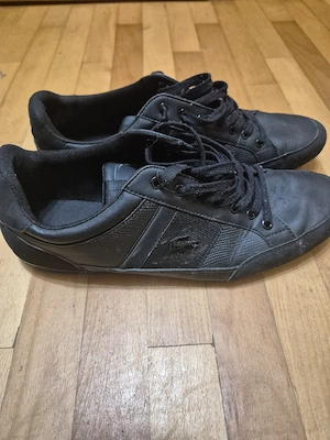 Adidasi Lacoste piele neagră