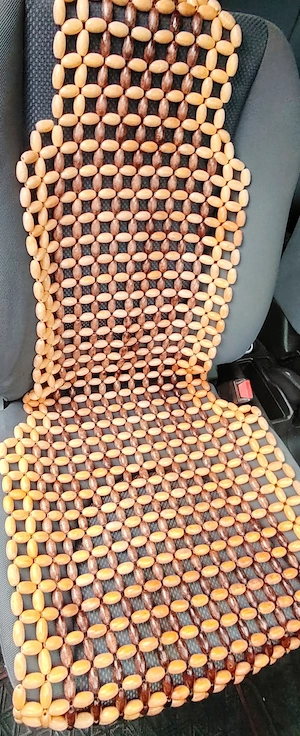 Huse auto cu bile de lemn masaj, relaxare, ventilatie - imagine 3