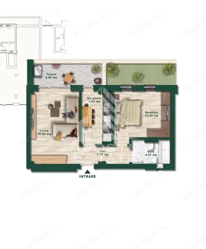 Apartament cu 2 camere de vanzare, Zona Torontalului - imagine 3