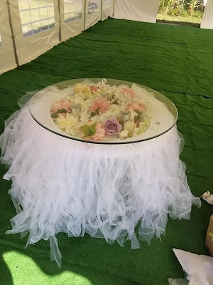 masă decorată 