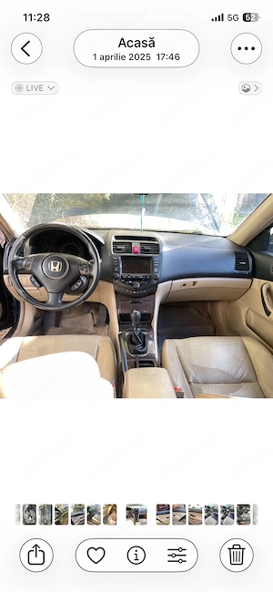 Bord, plansa bord  Honda Accord bej crem - imagine 5