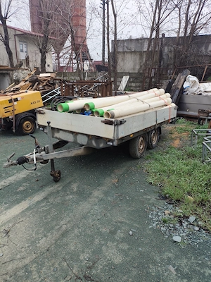 Remorcă Profesională SOLIDE 2000 kg, 2 Axe, Obloane Înalte, Înmatriculată  - imagine 5