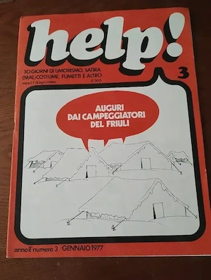 201. Revista Help nr 3, umor scris si caricaturi, ianuarie 1977, Italia