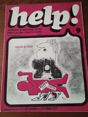 205. Revista Help nr 9, septembrie-octombrie,umor scris si caricaturi, Italia 