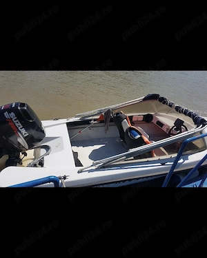 Barca Fletcher 430 cu motor Suzuki 4T si peridoc - imagine 5