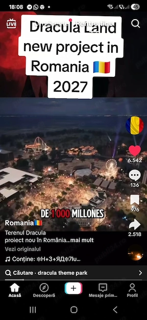 vand teren langa Disney Dracula Snagov 1300 mp deschidere 17 ml la 20000 euro la apa lac  - imagine 15