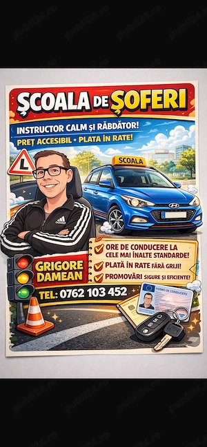 Instructor auto cat.B ,sector 3 Bucuresti