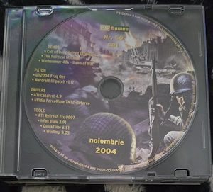 2 buc CD-uri originale al revistei românești PC Games, numărul 50 din noiembrie 2004