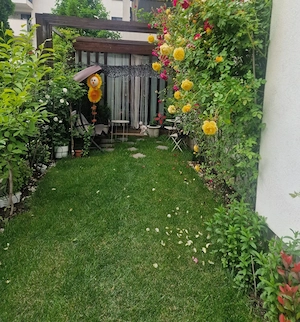 Comision 0%!Vanzare 3 camere Baneasa-Greenfield,parter-gradina amenajata,mobilat utilat,Loc Parcare 