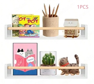 4buc Rafturi plutitoare pentru cărți tip pepinieră