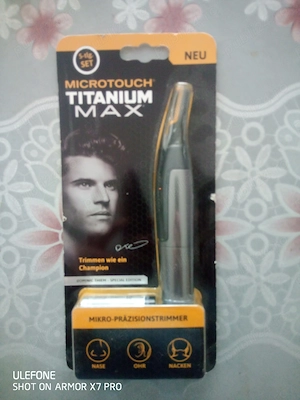 Microtouch Titanium Max - Aparat de tuns sprâncenele și părul nazal , contur barba , etc.,
