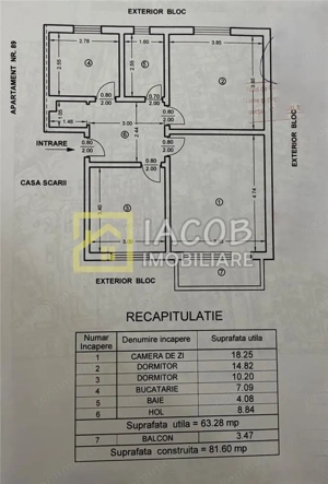 Apartament 3 camere decomandate, strada Martir Horia, Bacau - imagine 19