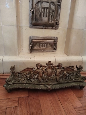 Suport fonta pt lemne soba,semineu,cos,paravan,cca 1930