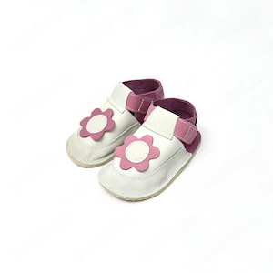 Pantofiori din piele naturala, pentru copii - imagine 2