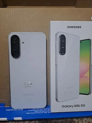 Samsung galaxy a56 5g Nou vine cu husa originală și folie neagră pe ecran 