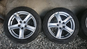 Set Jante Anzio R17 + Anvelope Pirelli Powergy 225/50/17 DOT 22 - imagine 3