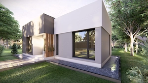 Casă modernă la ROȘU, parter   Domnești, 500 mp teren. - imagine 2