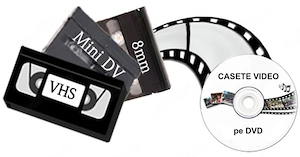 Copiez transfer de pe casete video in format digital pe stick DVD