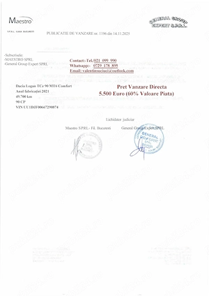 Dacia Logan 0.9  TCE Mt6 Unic proprietar - imagine 8