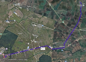 Teren intravilan 1000mp + casuta mica structura metalica + casa demolabila