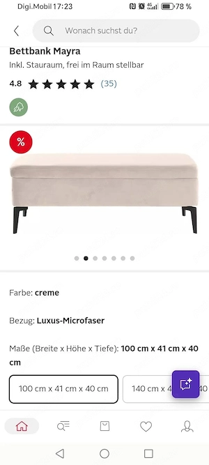 Bancuta pt pat de vânzare 