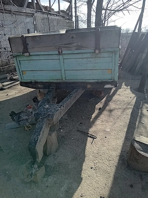 vand doua remorci nebasculabile si un plug pt arabil - imagine 3