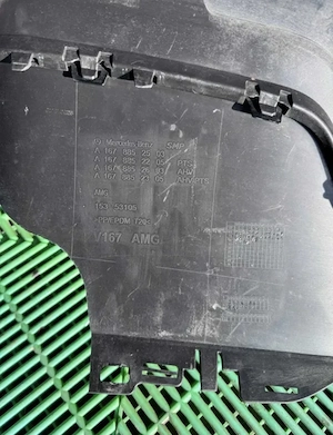 Difuzor bară spate Mercedes GLE W167 AMG GLE 580 2020+ ORIGINAL - imagine 2