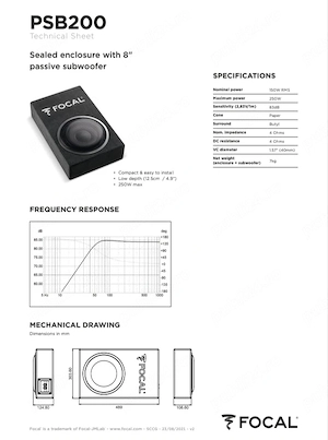 Sowboofer Focal PSB 200 - imagine 3