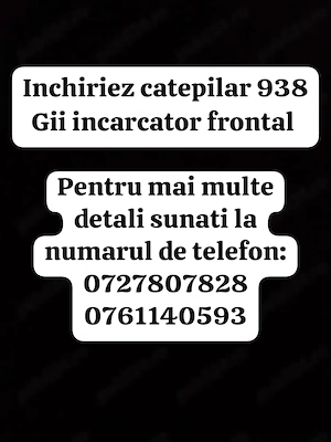 Inchiriez Catepilar938Gii