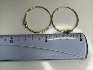 Cercei aur 14K 4.26g model elegant  - imagine 4