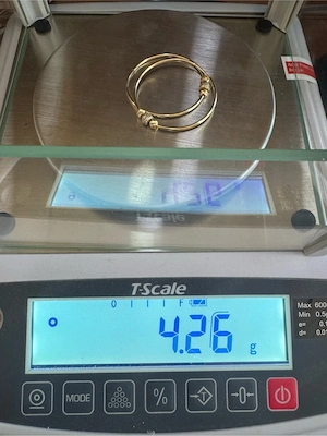 Cercei aur 14K 4.26g model elegant  - imagine 5