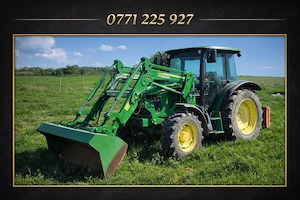 John Deere 5100M Excvavator JS 220 + 3D Trimble GPS LASER Buldozer CAT D6 - imagine 2