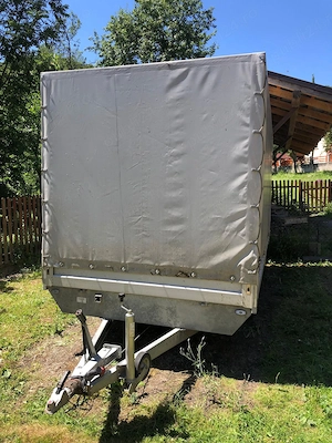 Remorcă auto 2700 kg cu prelată demontabilă și troliu – 4000€ sau schimb cu ATV - imagine 3