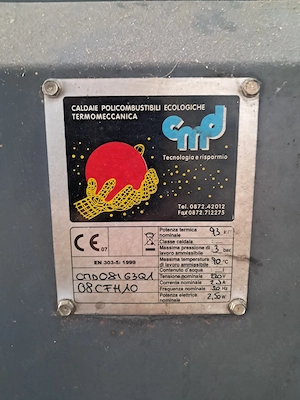 Centrala termica pe peleti putere 93 kw