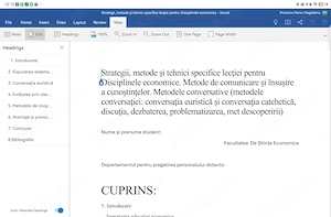 Vând proiect modul psihopedagogic 