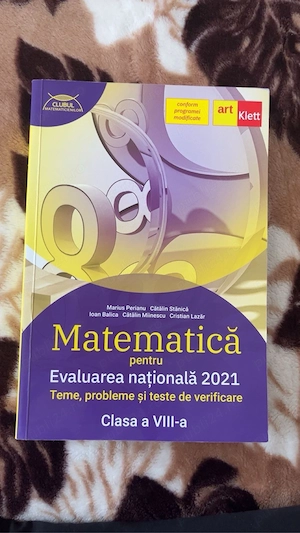 Culegere matematica- Evaluarea Nationala, 2021