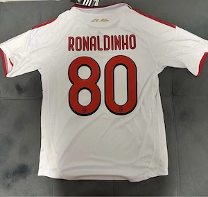 tricou fotbal jersey AC Milan Ronaldinho 80