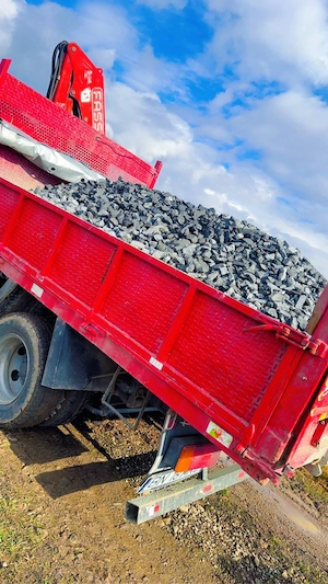 Transport Agregate Nisip Piatra Sort Pamant Beton 