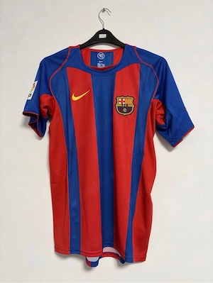 tricou fotbal jersey retro Barcelona Ronaldinho 10 - imagine 3