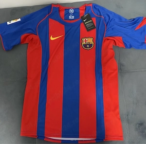 tricou fotbal jersey retro Barcelona Ronaldinho 10 - imagine 2