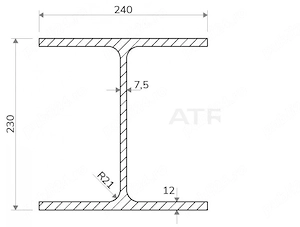 Profil HEA 240 2 bucati la 3m - imagine 2