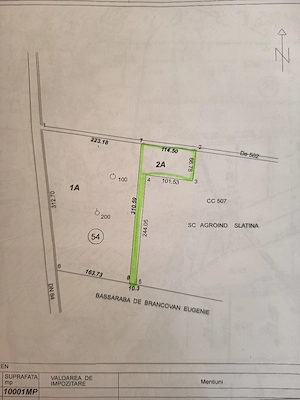 De vanzare sau de inchiriat ptr. camp fotovoltaic 1 Ha. intravilan in Brancoveni-Olt. - imagine 4