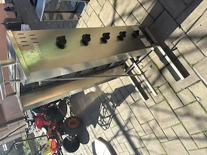 Rotisor shaorma profesional 5 arzătoare gaz 