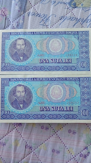 Bancnote 100 lei, Nicolae Bălcescu, noi, nefolosite