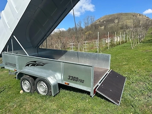 Vând remorcă 750 kg, 2 axe, cu platformă rabatabilă și hardtop - imagine 5