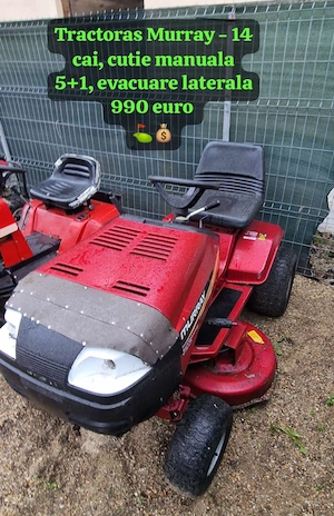 Tractoras iarba gazon Murray 14 cai cu evacuare laterala