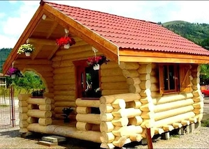 Vand Cabana , Casuta din lemn , bustean necalibrat-7000 euro