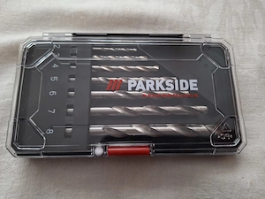 Cutie Parkside cu Set de 7 burghie pentru metal, Germany